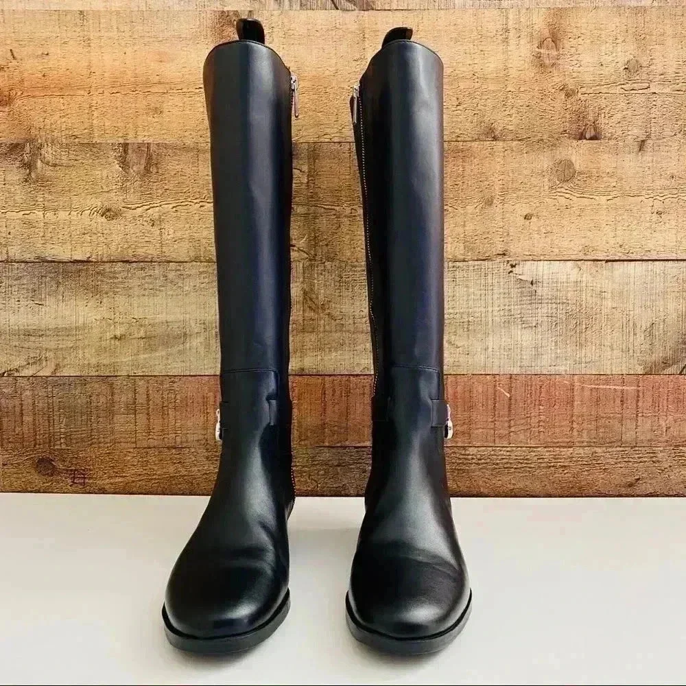 Micheal Kors Hamilton Padlock Knee Length Boots